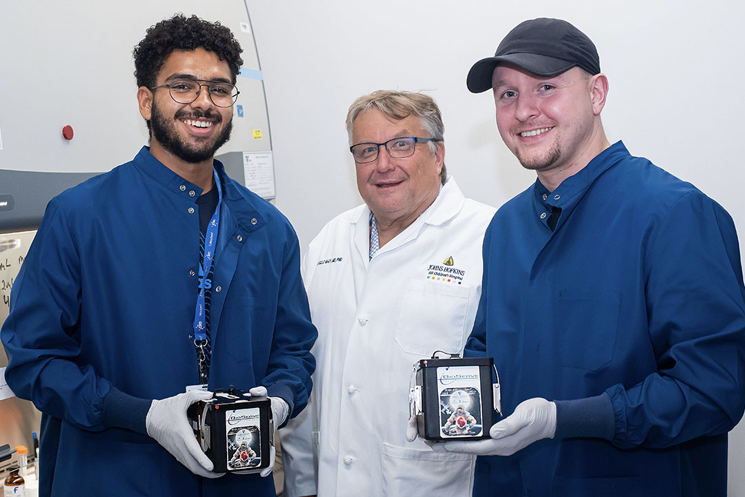 Laszlo Nagy, M.D., Ph.D., with research team members at Johns Hopkins All Children's Hospital