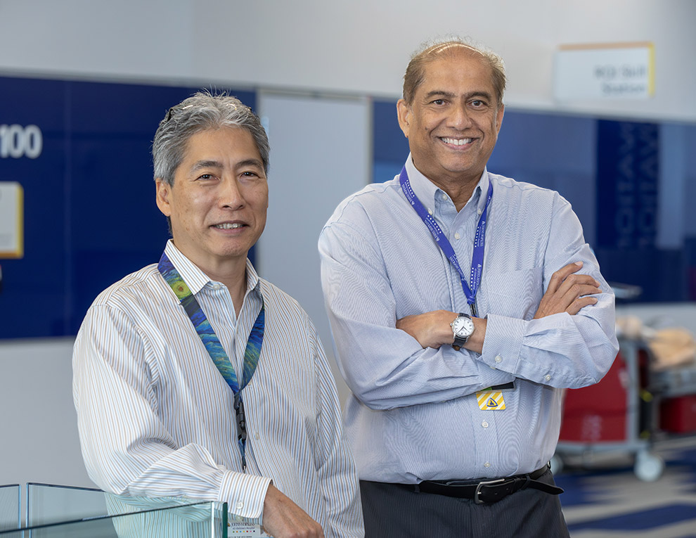 Researchers Ranjan Perera PhD and Masanobu Komatsu PhD