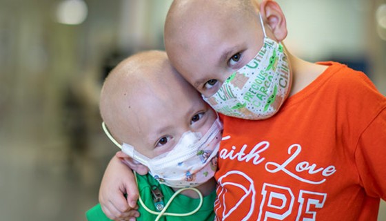 Patients Ryan and Bjorn at Johns Hopkins All Children's Hospital