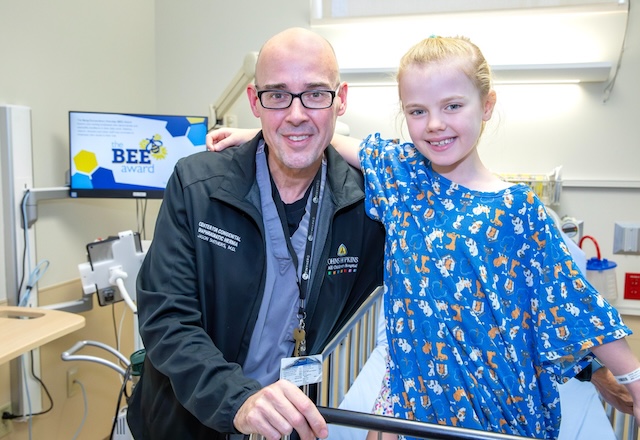 Patient Vaida with Dr. Smithers at Johns Hopkins All Children's