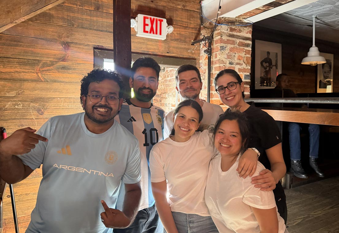 Group of nephrology fellows at event