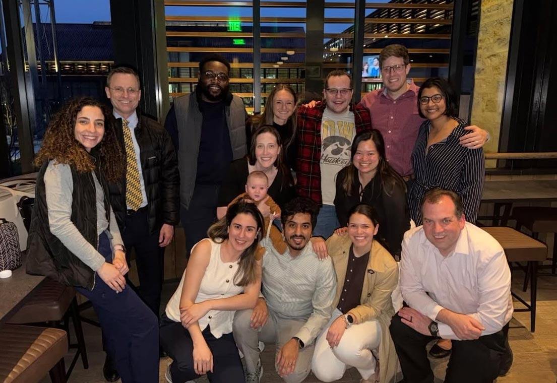 Group of nephrology fellows at event