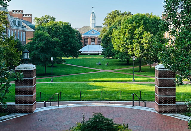 A picture of the Johns Hopkins University Homewood campus