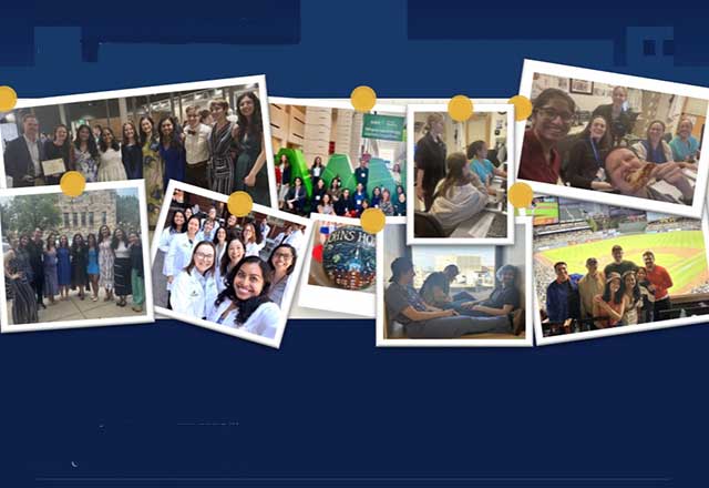 Collage of photos from the neurology residency
