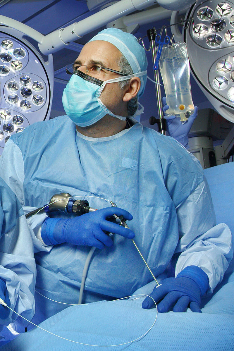 Ahmet Baschat performs a procedure