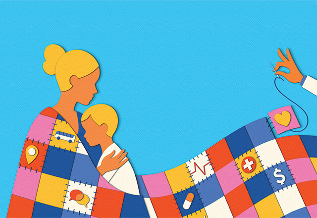 illustration of a quilt