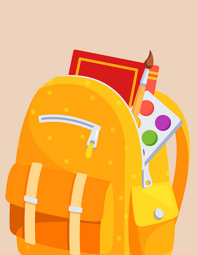 illustration of a backpack