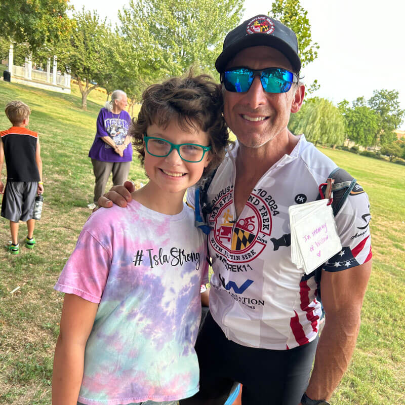 Justin Berk with Isla Hallsted