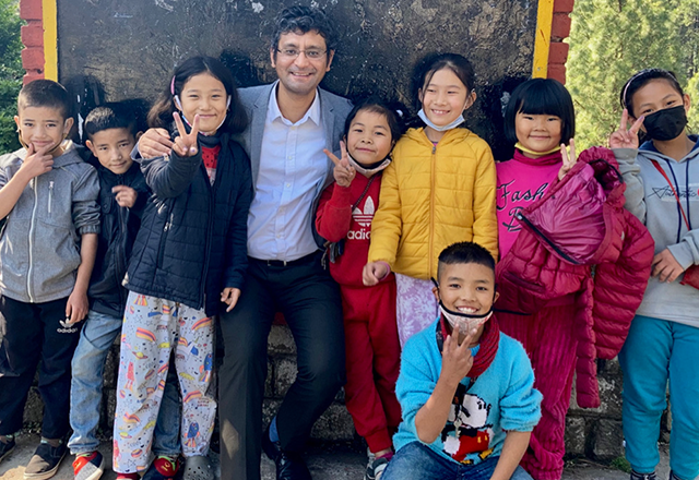  Kunchok Dorjee and kids