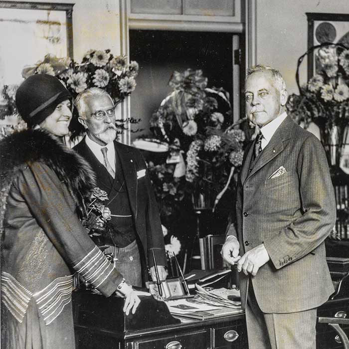 Black and white photograph of William Wilmer and Aida