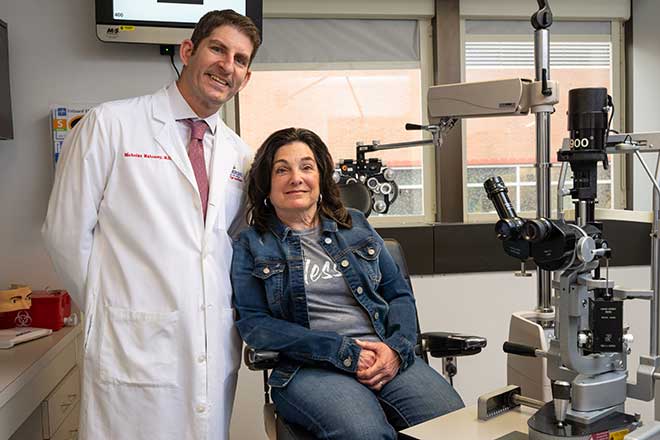 Doctor Mahoney with Laura