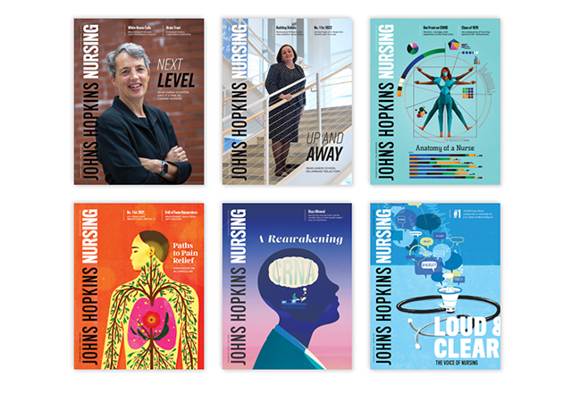 Nursing magazine print covers