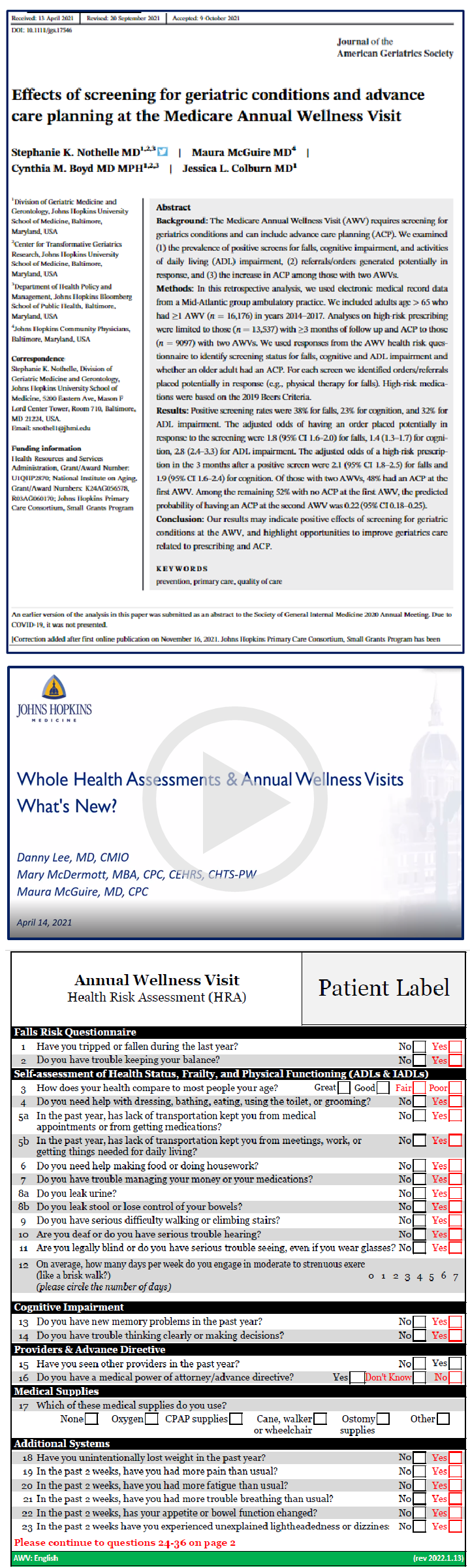 Medicare and Annual Wellness Visits