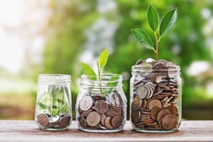 Growing jars of money