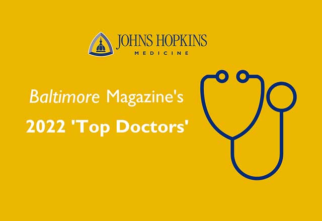 Baltimore magazine's 2022 'Top Doctors'