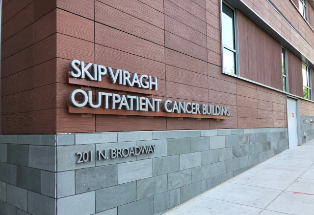 Outside shot of The Skip Viragh Outpatient Cancer Building