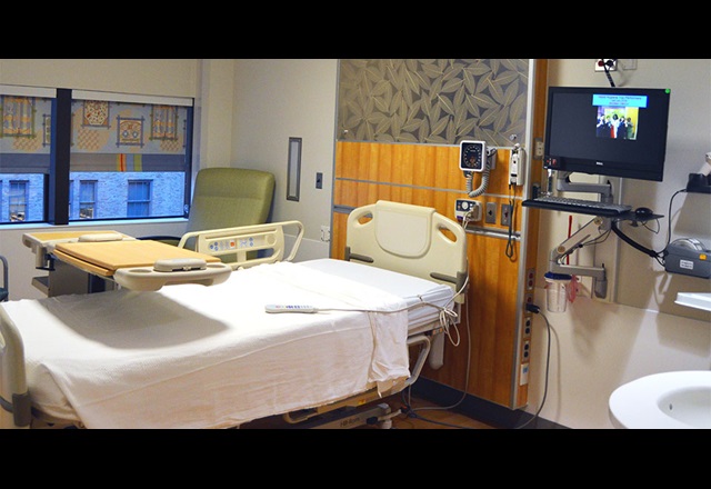 Image of the inpatient room at The Johns Hopkins Hospital