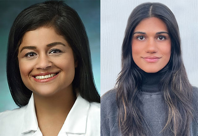 Image of Jagriti 'Jackie' Bhattarai, PhD, and research assistant Kavya Bhattiprolu