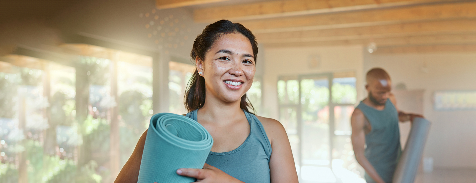 Woman doing yoga