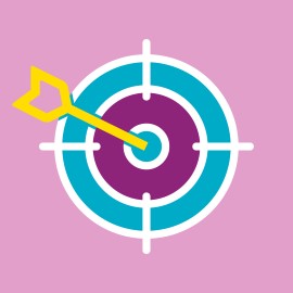 graphic with bullseyes target