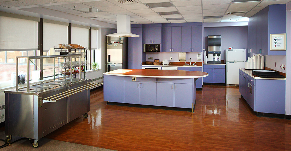 The kitchen on the Meyer floor.
