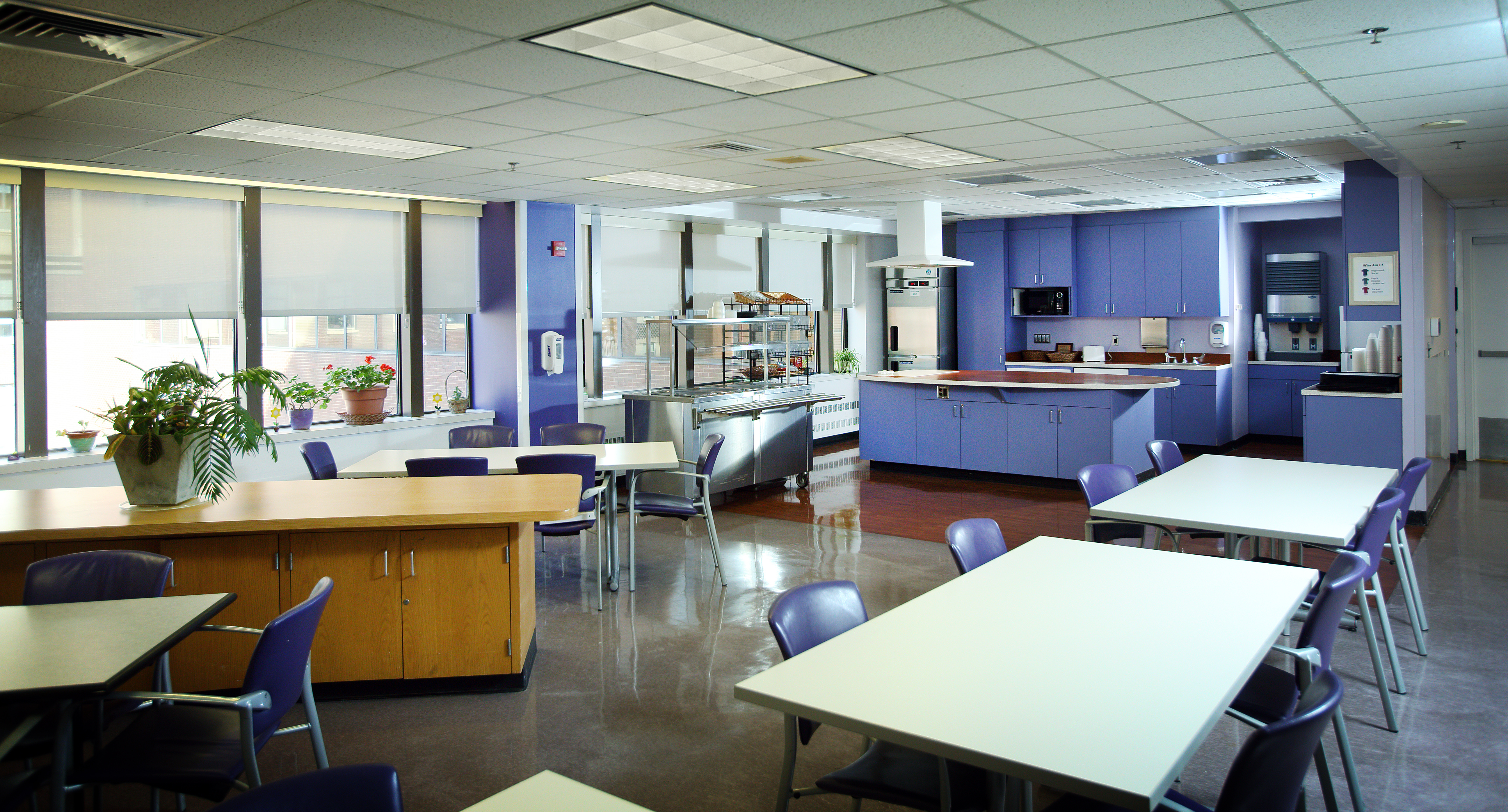 The common area on the inpatient unit.