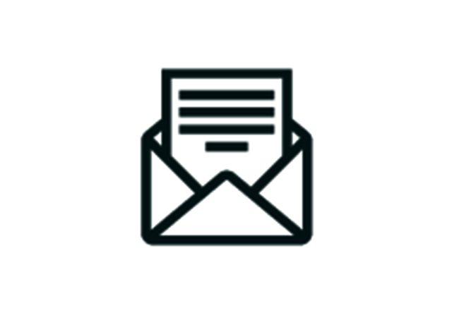 icon of an open envelope