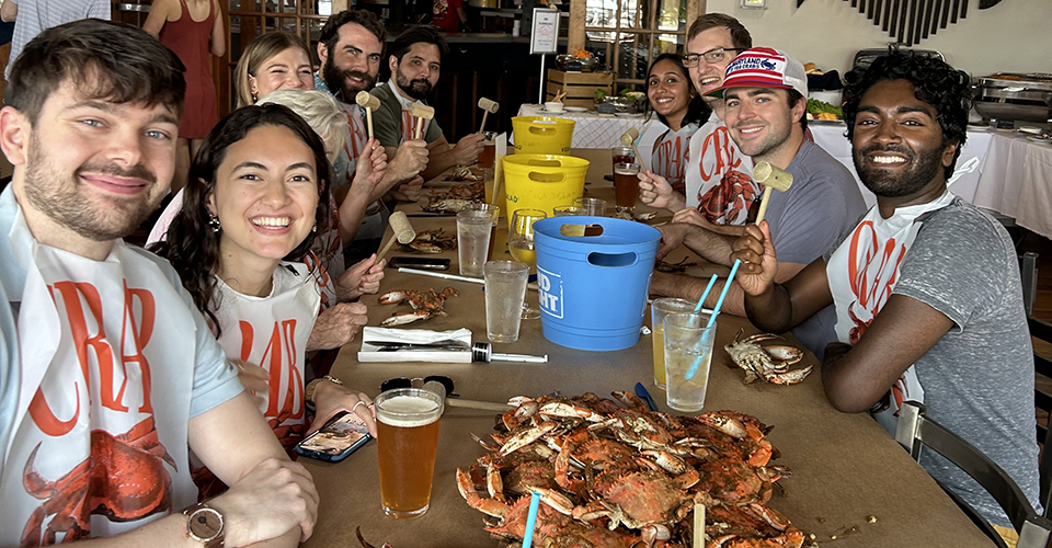 Giving our new first-year residents a TRUE Baltimore welcome and Nick’s Fish House!