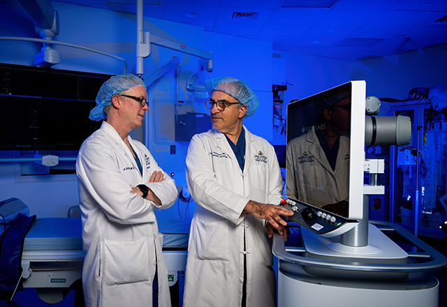interventional radiology doctors talking