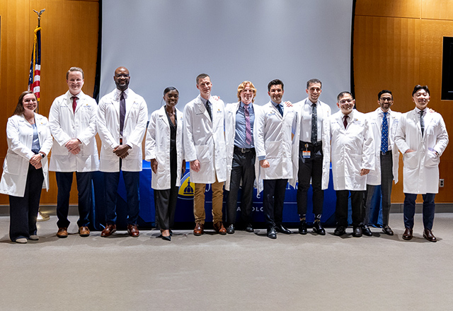 radiology graduates posing