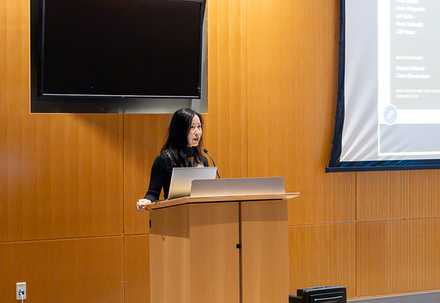 Dr. Jenny Hoang, interim chair of Radiology, offered welcoming remarks. 