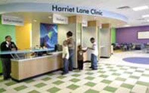 The Harriet Lane Clinic lobby.