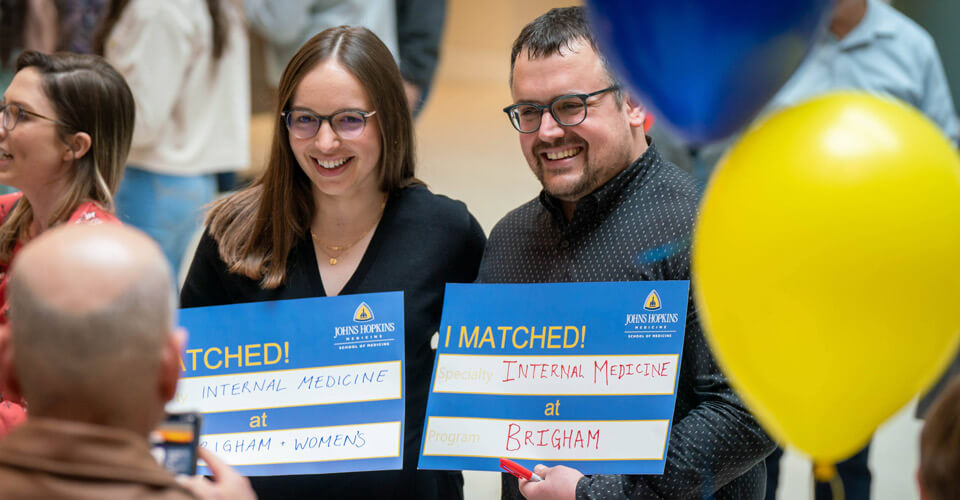 Students proudly share where they matched.