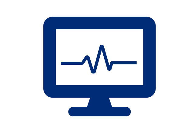 computer screen heart rate icon