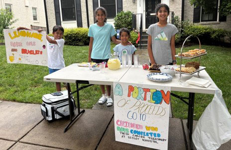 young philanthropists raising money for oncology patients