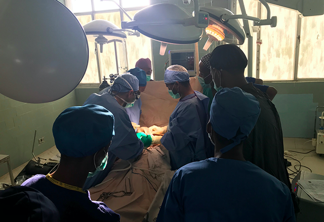 global surgery - surgeons performing operation