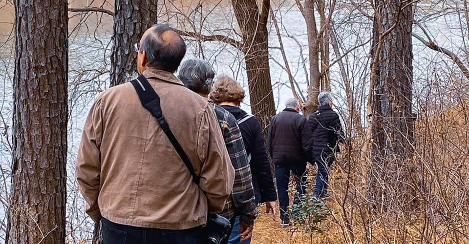 Academy members on their hike