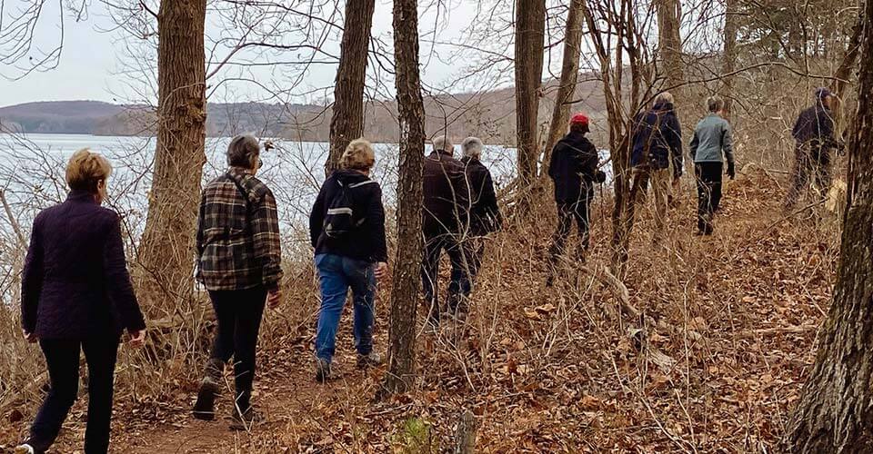Academy members on a hike in December 2021