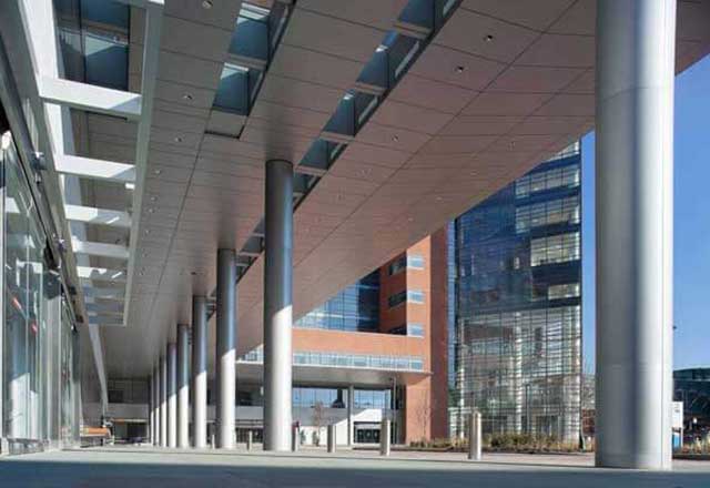 Photo of the main entrance canopy