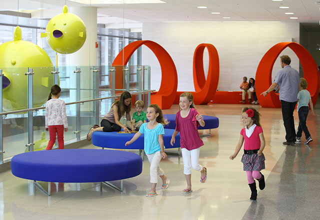 children playing at the Johns Hopkins Children's Center