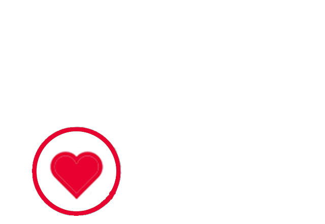 red heart icon in circle