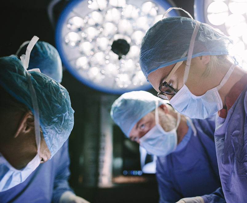 surgeons focusing on operation