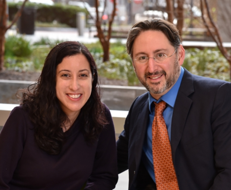 Donor Nina Martinez (left) with transplant surgeon Dorry Segev