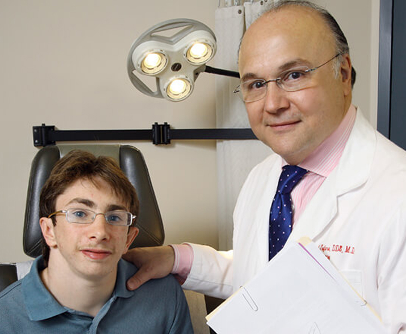Dr. Tufaro with patient