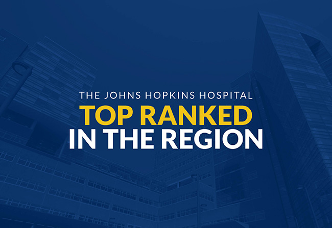 The Johns Hopkins Hospital Top Ranked in the Region