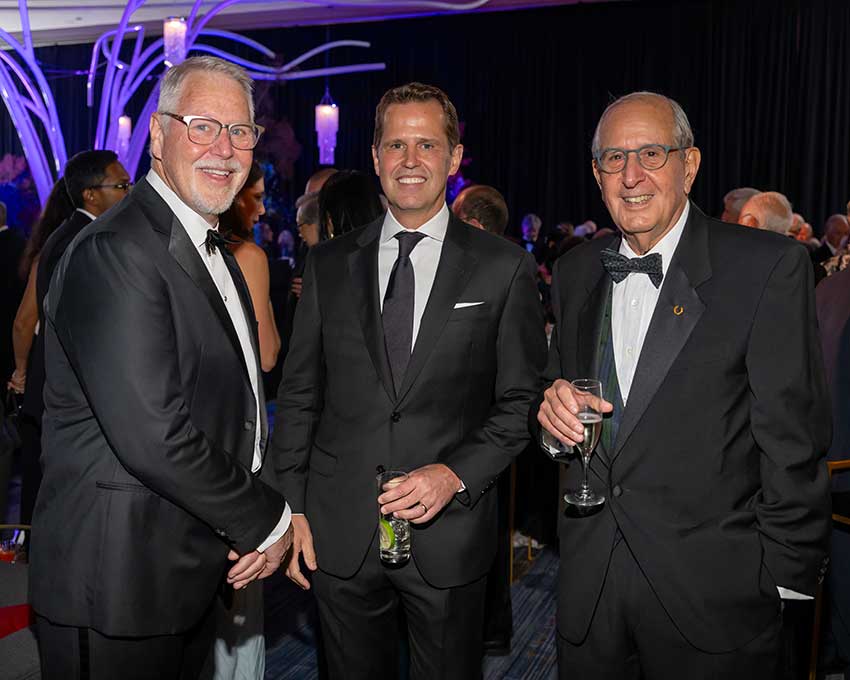 Eugene de Juan, Jr., Justin Hanes and Al Sommer