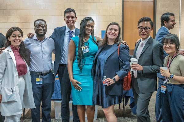 Group photo of Reeda Bou Said, Derick Ansah, Anthony Gonzales, Elise Mike, Nur Cardakli, Chris Cho, Muhammad Ali and Suzie Kim