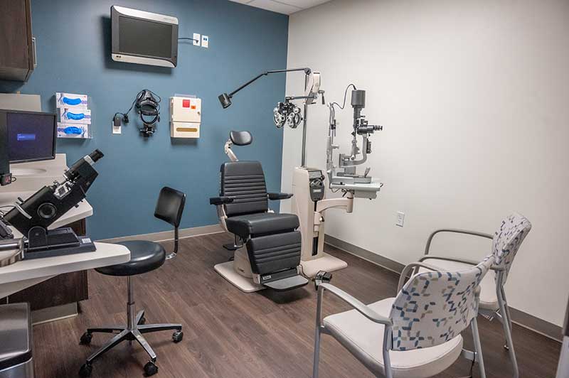 Eye exam room