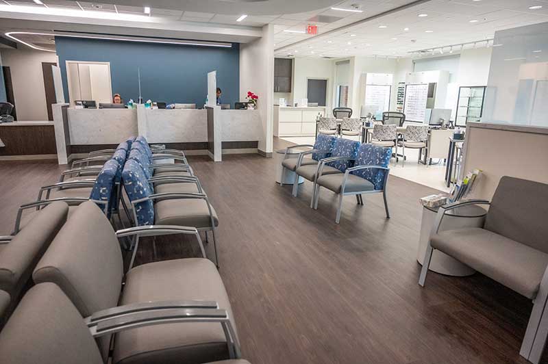 New lobby of medical office