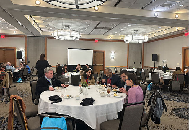NAC Attack researchers at the Friday night banquet dinner